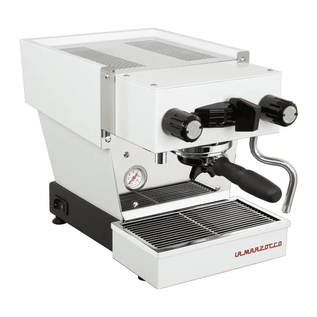 La Marzocco Linea Micra Bianco, vista 3/4