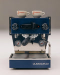 La Marzocco Linea Micra Blu, vista frontale con tazze